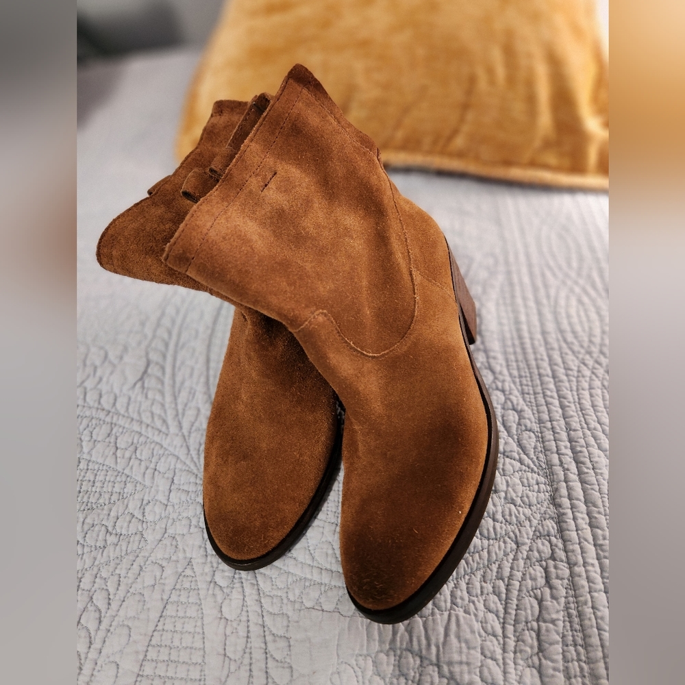 Sam Edelman leather zip boots  size 7